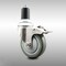Service Caster 4 Inch 316SS Gray Poly Swivel 1-1/2 Inch Expanding Stem Caster Lock Brake SCC SCC-SS316TTLEX20S414-PPUB-112 - alternate 1